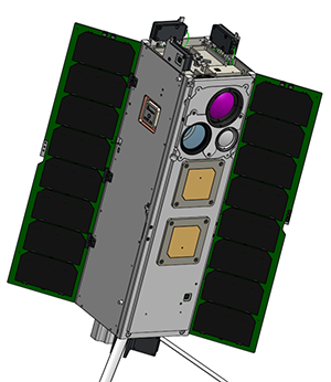 Tegning af satellit